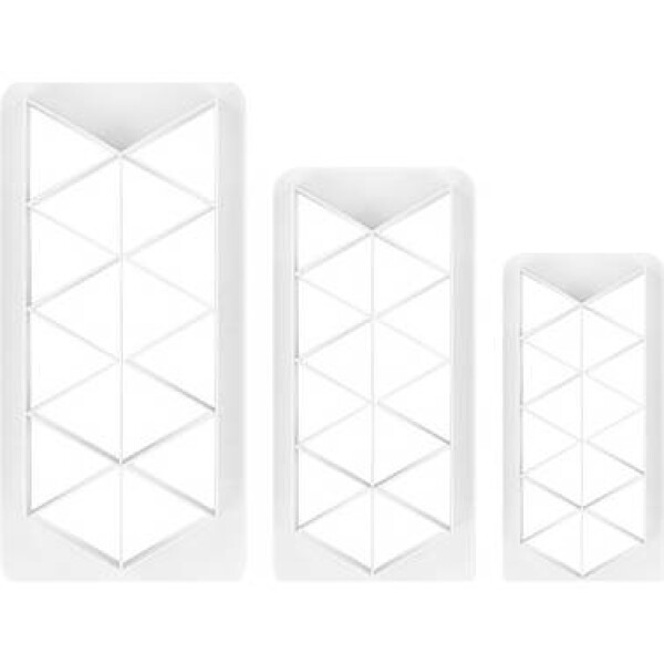 Sada vykrajovačov 3 kusy Geometric - trojuholníky - PME - PME