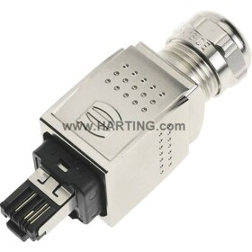 HARTING Harting dátový zástrčkový konektor pre senzory - aktory, 09352260401, piny: 4P4C, 1 ks; 09352260401