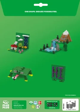 PLUS- PLUS Podložka na stavanie zelená