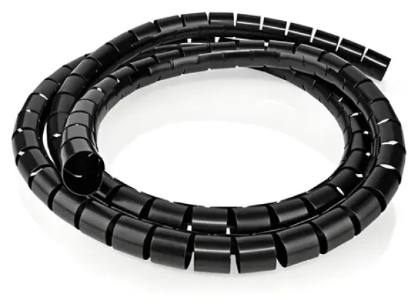 Nedis SWB KS-10BLACK čierna / Špirálové káblové púzdro / 10 m / O kábli 60 mm / PVC (SWB KS-10BLACK)