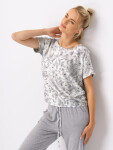 Kľúč LNS 546 A25 Viskózové pyžamo S-XL bílo-šedá XL