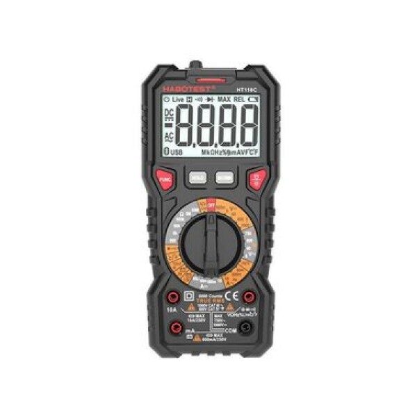 Habotest HT118C Digitálny univerzálny multimeter s baterkou / True RMS / NCV / Testovanie batérií / 2x AA (HT118C)