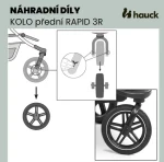 Hauck KOLO predný Rapid 3 BLACK (NDHK148549-7)