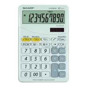 Sharp EL-M332BWH biela / Kalkulačka stolná / desaťmiestna (ELM332BWH)