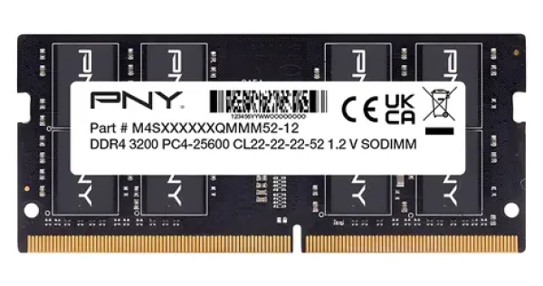 PNY Performance 16GB DDR4 3200MHz / Operačná pamäť / SO-DIMM / CL22 / 1.2V (MN16GSD43200-SB)