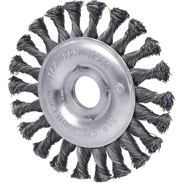 Okrúhla kefa z oceľového drôtu 0,5 mm, Ø 125 mm KS Tools 340.0043; 340.0043