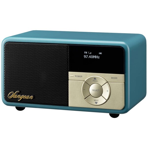 Sangean DDR-7X A500496 stolný rádio, DAB+, FM, AUX, Bluetooth, zámok klávesnice, možné znovu nabíjať, zelená; A500496