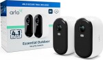 Arlo Arlo Essential 2K outdoor camera, surveillance camera (white/black, set of 2, WLAN, 4 MP)