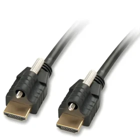 Lindy čierna / HDMI kábel / 5 m / High Speed / Ethernet / 3D / zámok konektorov (41388)