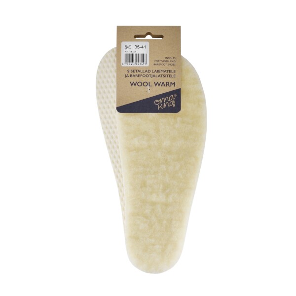 Vložky do topánok OmaKing barefoot Wool warm Veľkosť ponožiek: 25-34 EU EUR