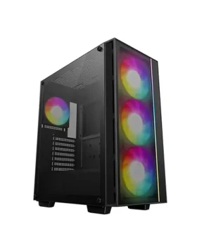 DEEPCOOL MATREXX 55 Mesh V4 C čierna / ATX / 1x USB-A 3.0 / 1x USB-C 3.0 / 3x 140mm / 1x 120mm / bez zdroja (R-MATREXX55-BCAGA4-G-4)