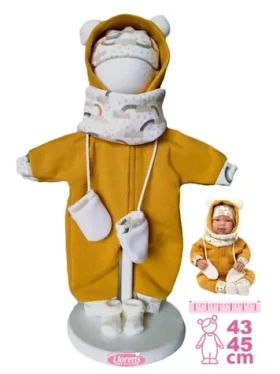 Llorens M844-003 oblečok pre bábiku bábätko NEW BORN veľkosti 43-45 cm