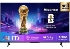 50" Hisense 50E77Q PRO čierna / Televízor / QLED / 4K UHD / 144Hz / VIDAA / DVB-T2/S2/C (50E77Q PRO)