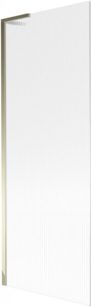 MEXEN/S - Next L vaňová zástena FIX 70 x 150, prúžky, zlatá 895-070-000-03-09-50