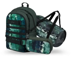 BAAGL SET 3 Skate Forest: batoh, peračník, športová taška (A-35006)