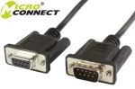 MicroConnect sériový kábel RS-232, D-SUB 9-pin (M) - D-SUB 9-pin (F) 3M čierna (SCSEHN3B)