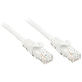 LINDY 48206 RJ45 sieťové káble, prepojovacie káble CAT 6 U/UTP 7.50 m biela 1 ks; 48206