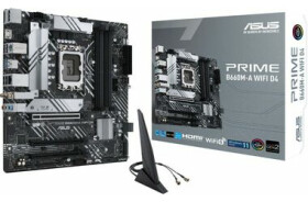 ASUS PRIME B660 WIFI D4 B660 LGA 1700 4x DDR4 PCIEx16 1x GLAN micro-ATX (90MB1AE0-M0EAY0)