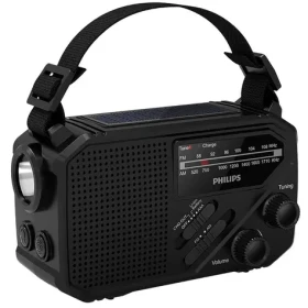 Philips TAR1609 čierna / Prenosné rádio / FM/AM / svietidlo SOS / Li ION batéria / USB-C (TAR1609/00)