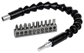 BOSCH Sada bitov s flexibilným nástavcom 11 ks / Sada bitov / Magnetický úchyt / Dĺžka 300 mm / Stopka 1/4" (2608522377)