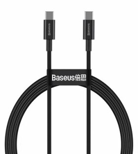 Baseus CATYS-B01 Kábel USB-C (M) - USB-C (M) 1 m čierna / 100W (CATYS-B01)