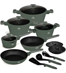 BERLINGERHAUS Matte Green Collection / Sada riadu s titánovým povrchom / 15 ks (BH-8208)