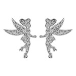Disney Pôvabné oceľové náušnice Víla Zvonilka Tinker Bell E600192NSL.CS