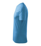 Ťažké unisex tričko azúrovo modré S