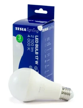 TESLA LED žiarovka BULB E27 17W / 2100lm / 4000K / 220 ° / denná biela (BL271740-1)