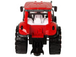 Mamido Červený Traktor s Kultivátorom s Fričným Pohonom