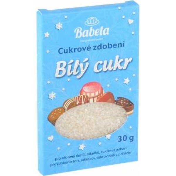 Cukrová poleva biely cukor 30 g kryštály - Kovandovi - Kovandovi