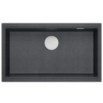 Quadron - Granitový drez Logan 110 Black Metallic Oceľ HQD7644U8_BS_U