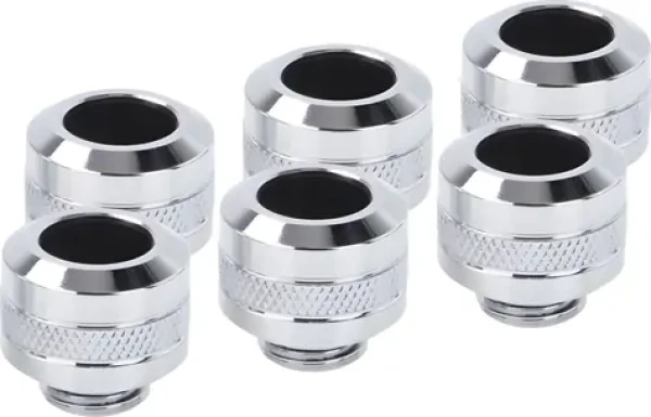 Alphacool Eiszapfen PRO 13mm šróbenie HardTube G1/4" chrómová / 6 ks (17474)