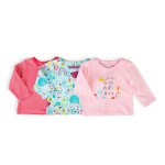 Tričko dojčenské s dlhým rukávom 3pack, Minoti, Ladybug 4, dievča - 74/80 | 9-12m
