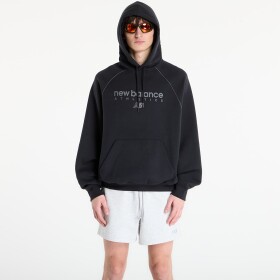 Mikina New Balance Linear Graphic Fleece Hoodie Black M