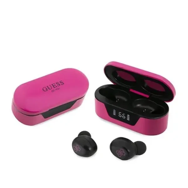 Guess GUTWST31EM / Bluetooth slúchadlá / TWS / dokovacia stanica magenta (GUTWST31EM)
