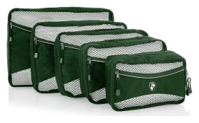 Cestovne organizery Heys Eco Packing Cube 5pc Set II Green