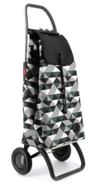 Rolser I-Max Sahara 2 Logic khaki-čierna / Nákupná taška na kolieskach / veľké kolieska / skladacia / objem 43 l