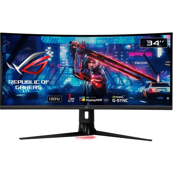 34 ASUS XG349C / IPS / 3440 x 1440 / 21:9 / 1 ms / 400 cd-m2 / 1000:1 / HDMI + DP / Repro (90LM06V0-B01A70)