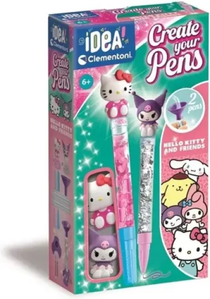 Clementoni IDEA Kreatívna súprava na výrobu pier Hello Kitty a Kuromi