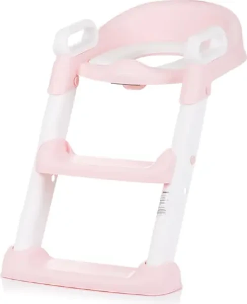 CHIPOLINO Záchodová doska s rebríkom Skippy Pink / od 18 mesiacov (STPSK0243PI)