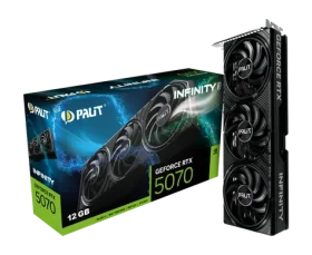 Palit GeForce RTX 5070 Infinity 3 12GB / 2512MHZ / 12GB GDDR7 / 192-bit / 1x HDMI + 3x DP / 650W (16) (NE75070019K9-GB2050S)