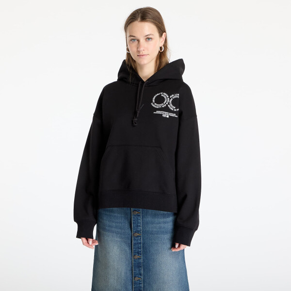 Mikina Carhartt WIP Hooded Rotation Sweat UNISEX Black/ White XS