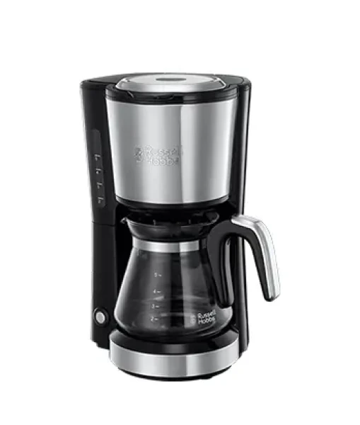 Russell Hobbs Compact Home 24210-56 / kávovar na prekvapkávanú kávu / 0.74L kanvica / čierno-strieborná (24210-56)