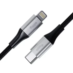 Allity AUC-01 Dátový kábel USB-C/Lightning 1m 27W čierna (DATUSBC27WALLBK)