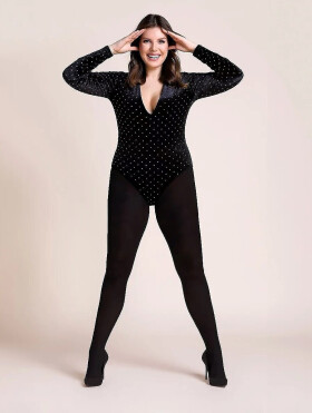 Pančuchy Gabriella 162 Plus Size 60 den 8-9 nero 8/9-4XL/5XL