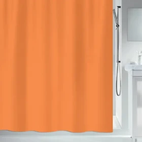 Spirella Primo oranžová / Sprchový záves / 180 x 180 cm / polyester