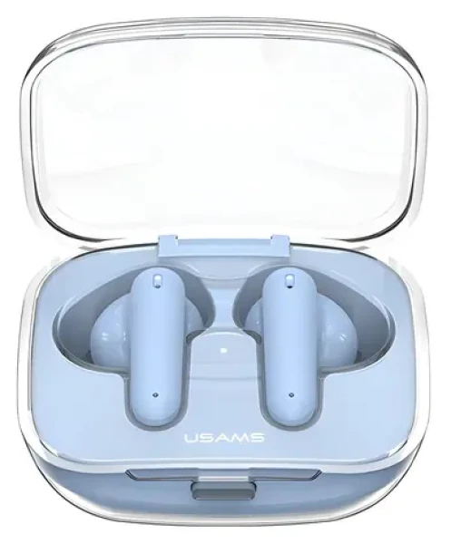 USAMS US-BE16 TWS modrá / Bezdrôtové slúchadlá do uší / Bluetooth 5.3 / AAC / výdrž 6 h (BHUBE03)