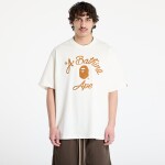 Tričko A BATHING APE Chain Stitch College Relaxed Fit Tee UNISEX Ivory M