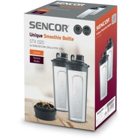 Sencor STX 020 Fľaša na smoothie (2ks) + 1x náhradná čepeľ / 600 ml (8590669313556)